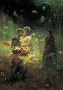 llya Yefimovich Repin Sadko in the Underwater Kingdom oil painting artist